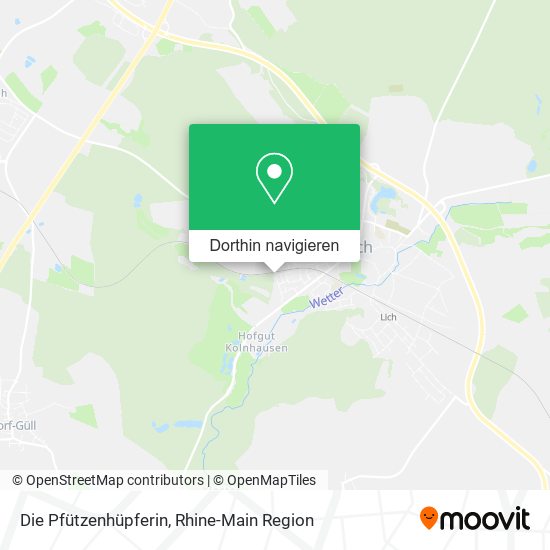Die Pfützenhüpferin Karte