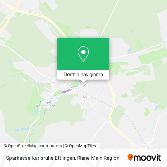 Sparkasse Karlsruhe Ettlingen Karte