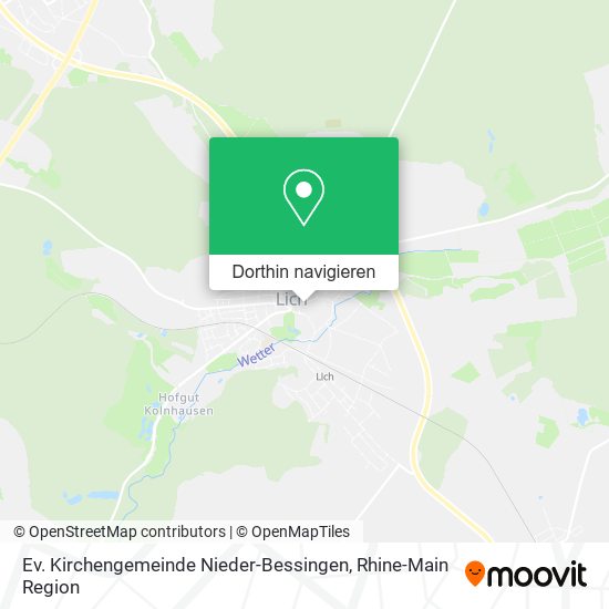 Ev. Kirchengemeinde Nieder-Bessingen Karte