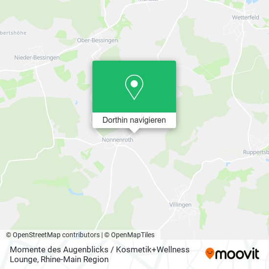 Momente des Augenblicks / Kosmetik+Wellness Lounge Karte