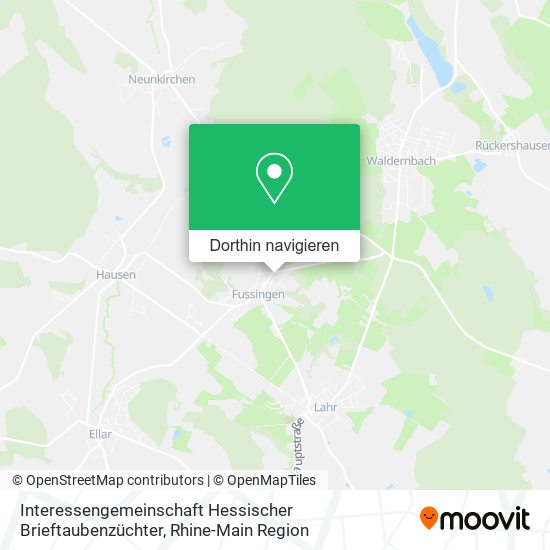 Interessengemeinschaft Hessischer Brieftaubenzüchter Karte