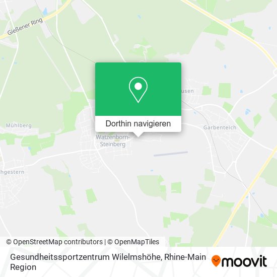 Gesundheitssportzentrum Wilelmshöhe Karte