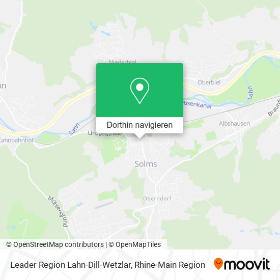 Leader Region Lahn-Dill-Wetzlar Karte