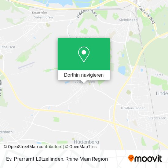 Ev. Pfarramt Lützellinden Karte