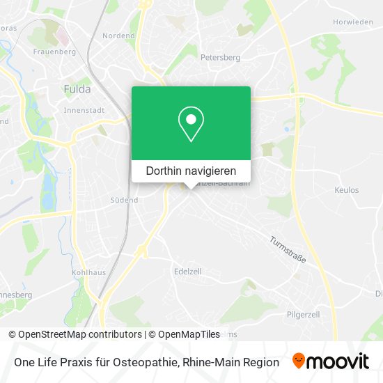 One Life Praxis für Osteopathie Karte