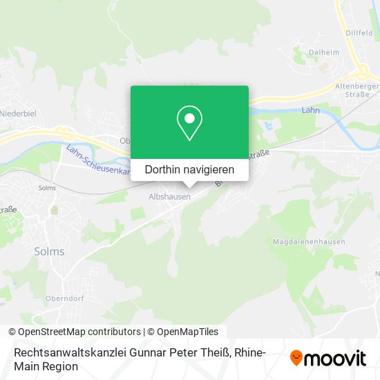 Rechtsanwaltskanzlei Gunnar Peter Theiß Karte