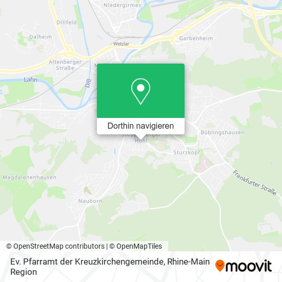 Ev. Pfarramt der Kreuzkirchengemeinde Karte