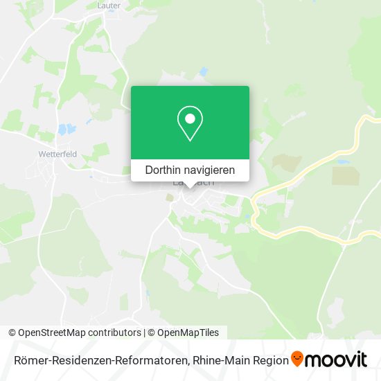 Römer-Residenzen-Reformatoren Karte
