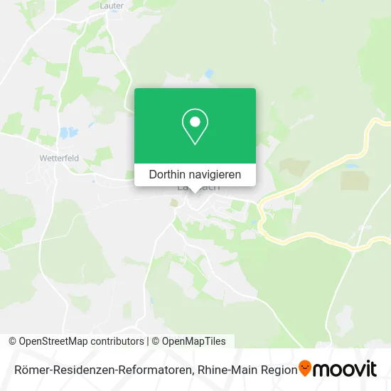 Römer-Residenzen-Reformatoren Karte