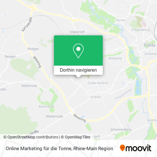 Online Marketing für die Tonne Karte