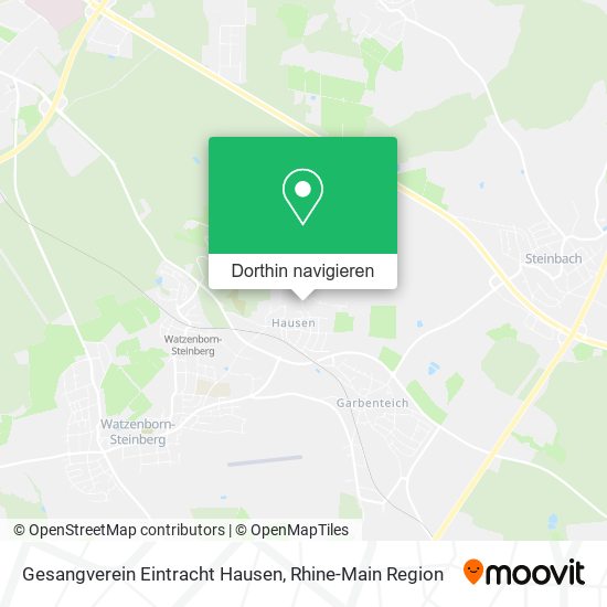 Gesangverein Eintracht Hausen Karte