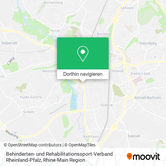 Behinderten- und Rehabilitationssport-Verband Rheinland-Pfalz Karte