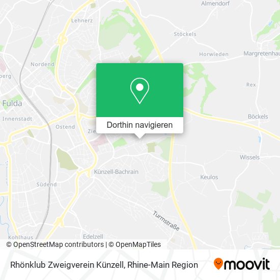 Rhönklub Zweigverein Künzell Karte