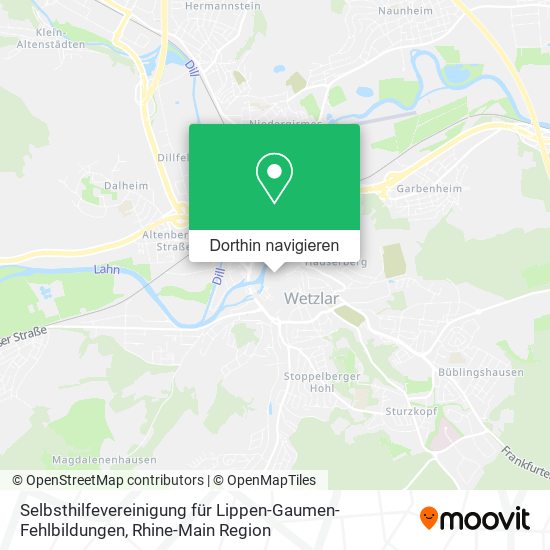 Selbsthilfevereinigung für Lippen-Gaumen-Fehlbildungen Karte