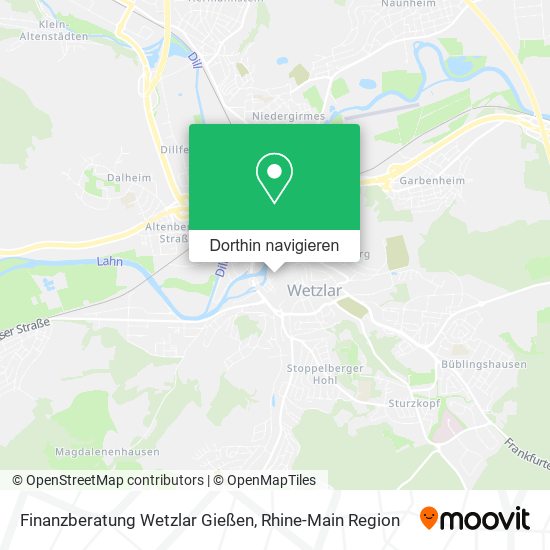 Finanzberatung Wetzlar Gießen Karte