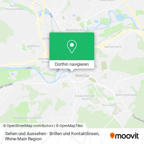 Sehen und Aussehen - Brillen und Kontaktlinsen Karte