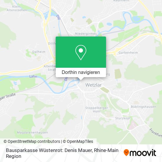Bausparkasse Wüstenrot: Denis Mauer Karte