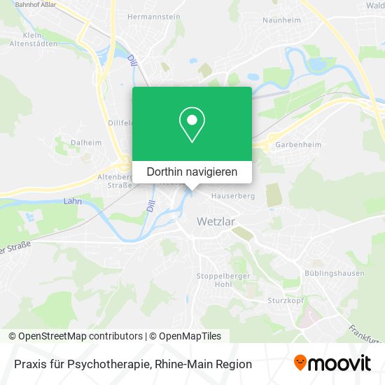 Praxis für Psychotherapie Karte