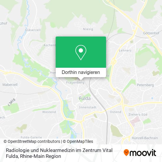 Radiologie und Nuklearmedizin im Zentrum Vital Fulda Karte