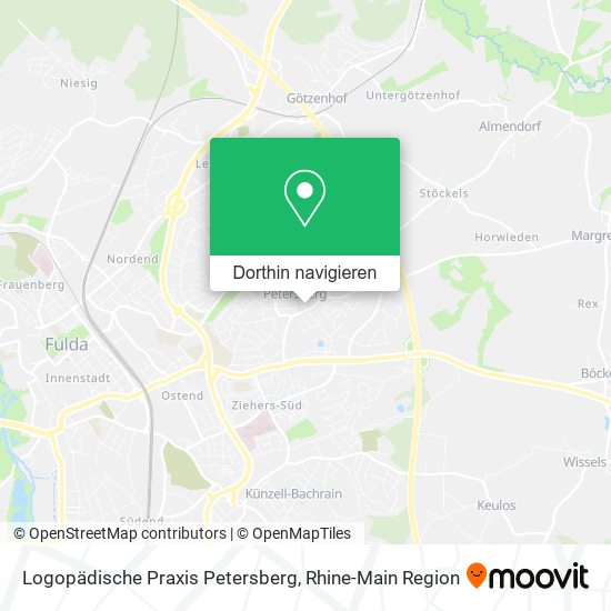 Logopädische Praxis Petersberg Karte