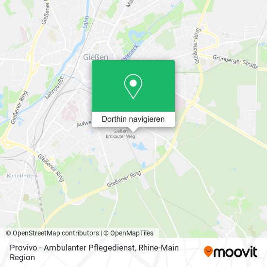 Provivo - Ambulanter Pflegedienst Karte