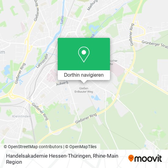 Handelsakademie Hessen-Thüringen Karte