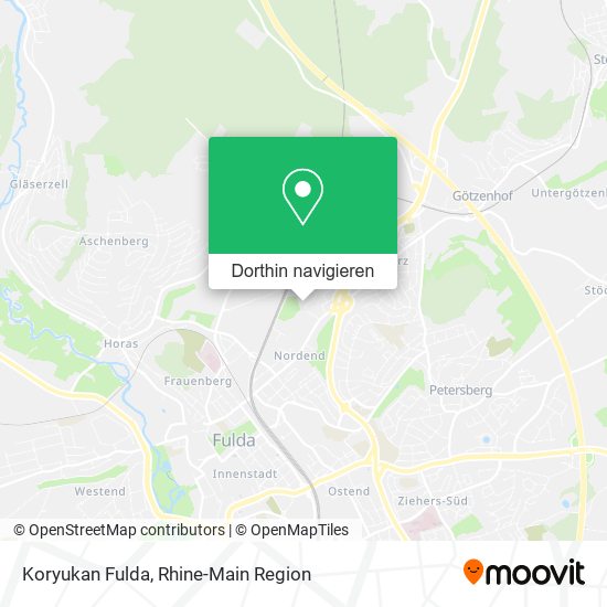 Koryukan Fulda Karte