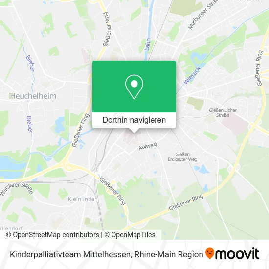 Kinderpalliativteam Mittelhessen Karte