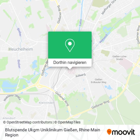 Blutspende Ukgm Uniklinikum Gießen Karte
