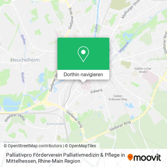 Palliativpro Förderverein Palliativmedizin & Pflege in Mittelhessen Karte