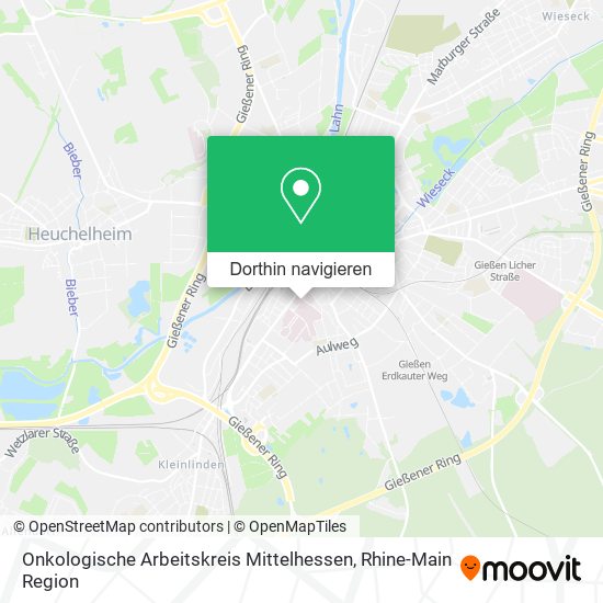 Onkologische Arbeitskreis Mittelhessen Karte