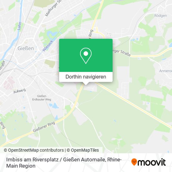 Imbiss am Riversplatz / Gießen Automaile Karte