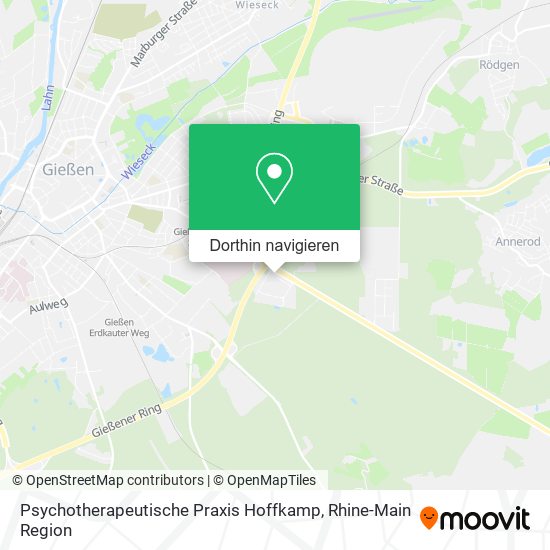Psychotherapeutische Praxis Hoffkamp Karte