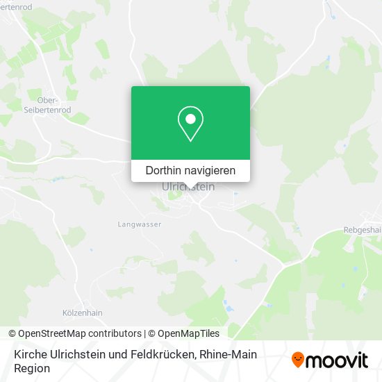 Kirche Ulrichstein und Feldkrücken Karte