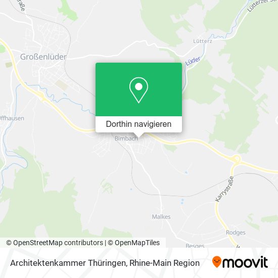 Architektenkammer Thüringen Karte