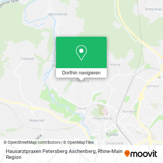 Hausarztpraxen Petersberg Aschenberg Karte