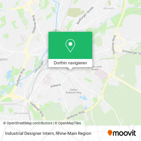 Industrial Designer Intern Karte