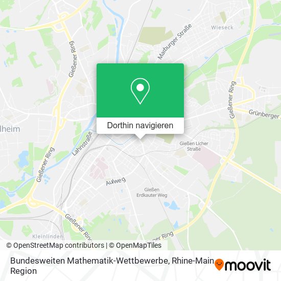 Bundesweiten Mathematik-Wettbewerbe Karte