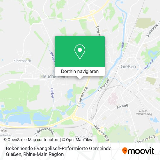 Bekennende Evangelisch-Reformierte Gemeinde Gießen Karte