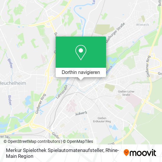 Merkur Spielothek Spielautomatenaufsteller Karte