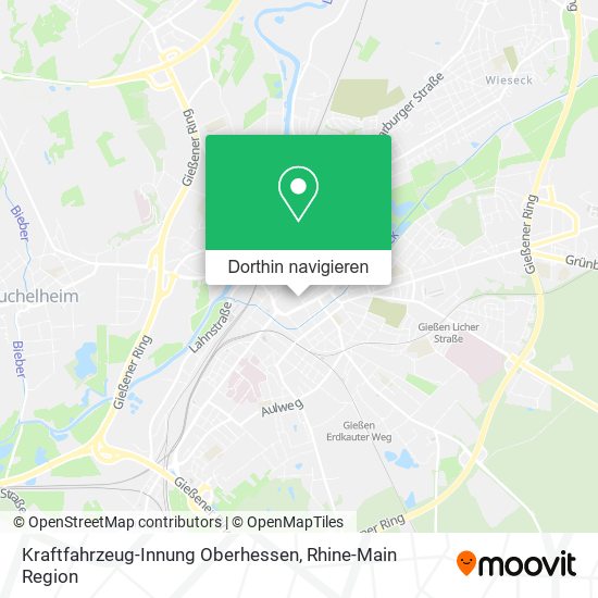 Kraftfahrzeug-Innung Oberhessen Karte