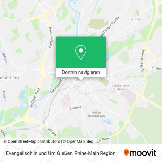Evangelisch in und Um Gießen Karte