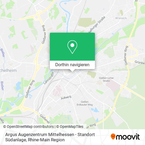 Argus Augenzentrum Mittelhessen - Standort Südanlage Karte