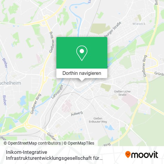 Inikom-Integrative Infrastrukturentwicklungsgesellschaft für Kommunen Karte