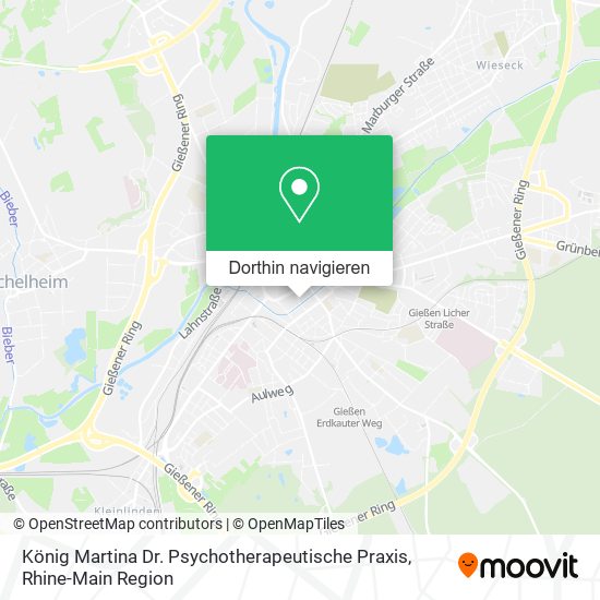 König Martina Dr. Psychotherapeutische Praxis Karte