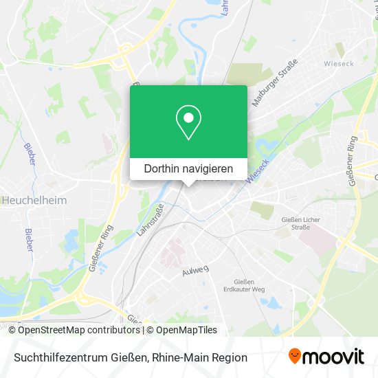 Suchthilfezentrum Gießen Karte