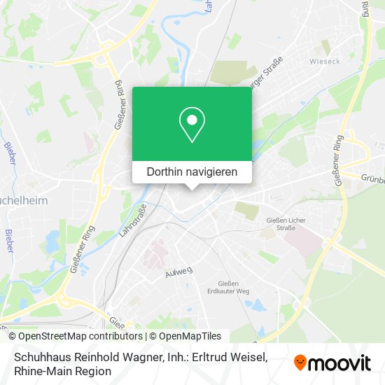 Schuhhaus Reinhold Wagner, Inh.: Erltrud Weisel Karte