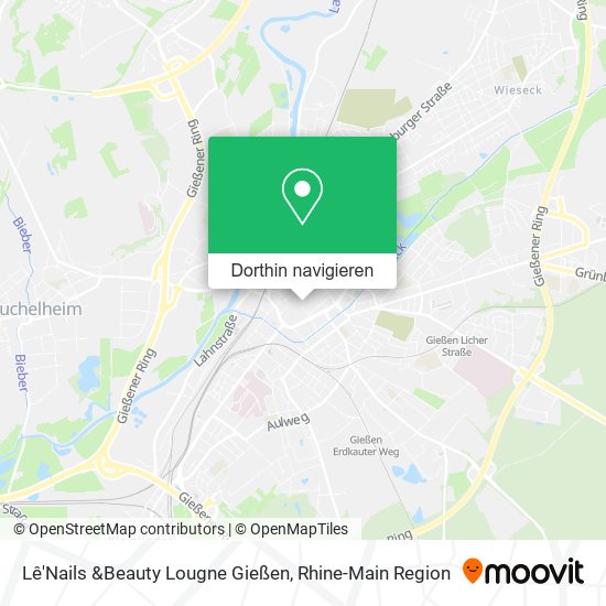 Lê'Nails &Beauty Lougne Gießen Karte