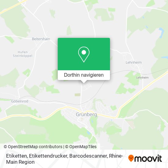 Etiketten, Etikettendrucker, Barcodescanner Karte