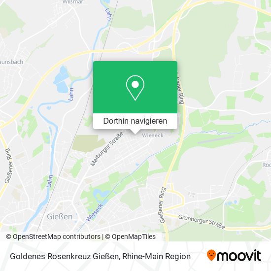 Goldenes Rosenkreuz Gießen Karte